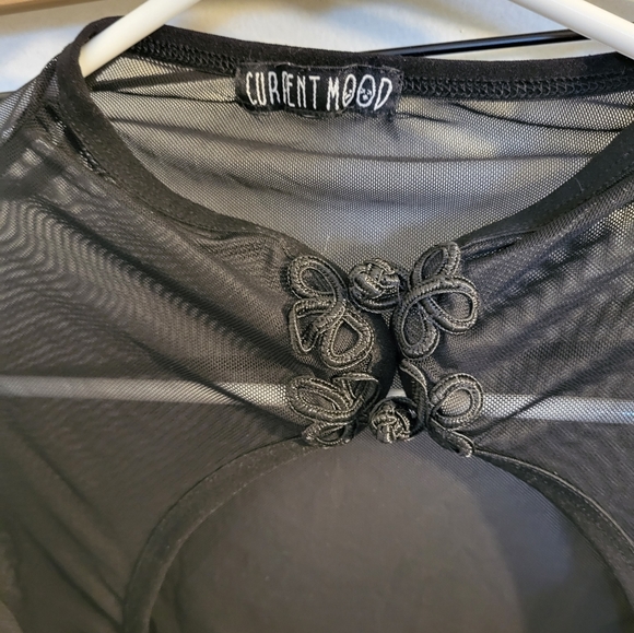 Current Mood Dolls Kill Mesh Bolero Style Top Goth Fashion - Picture 2 of 2